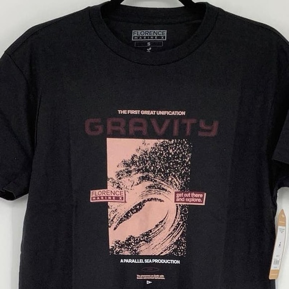 Florence Marine X Size Small Gravity Movie Organic T-Shirt Black $38 msrp M4-3 - Picture 6 of 10